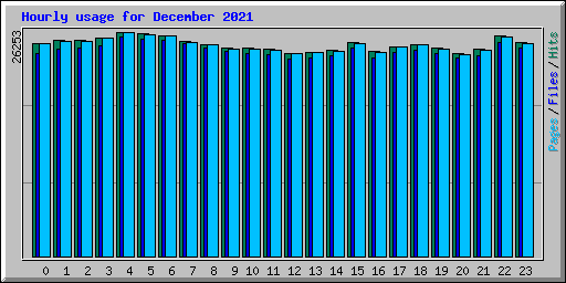 Hourly usage for December 2021