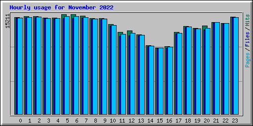 Hourly usage for November 2022