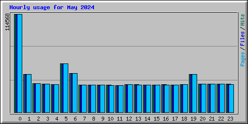 Hourly usage for May 2024