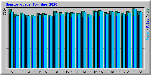 Hourly usage for May 2026